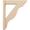 Ekena Millwork 6-in W x 26-in D x 32-in H Funston Slat Rough Cedar Woodgrain TimberThane Outlooker, Primed Tan OUTUR060X26X32FST24RCPR - alternate 6